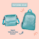 Blue Glitter Two Compartment Lunch Bag