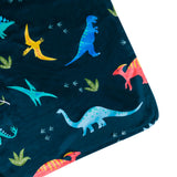 Jurassic Dinosaurs Plush Baby Blanket