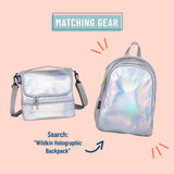 Holographic Two Compartment Lunch Bag