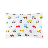 Trains, Planes & Trucks 100% Cotton Flannel Pillowcase - Standard