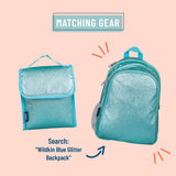 Blue Glitter Lunch Bag