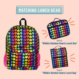 Rainbow Hearts 16 Inch Backpack