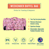 Horses in Pink Weekender Duffel Bag
