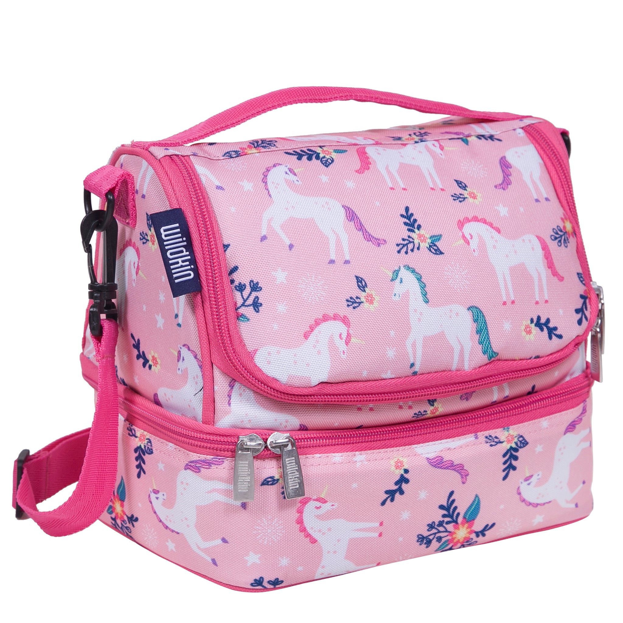 Wildkin Two Compartment Lunch Bag  Kids Lunch Bags - Magical Unicorns