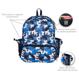 Blue Camo 17 Inch Backpack