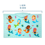 Mermaids Hooded Beach Towel