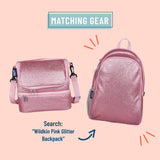 Pink Glitter Two Compartment Lunch Bag