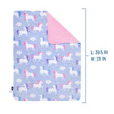 Unicorn Plush Baby Blanket