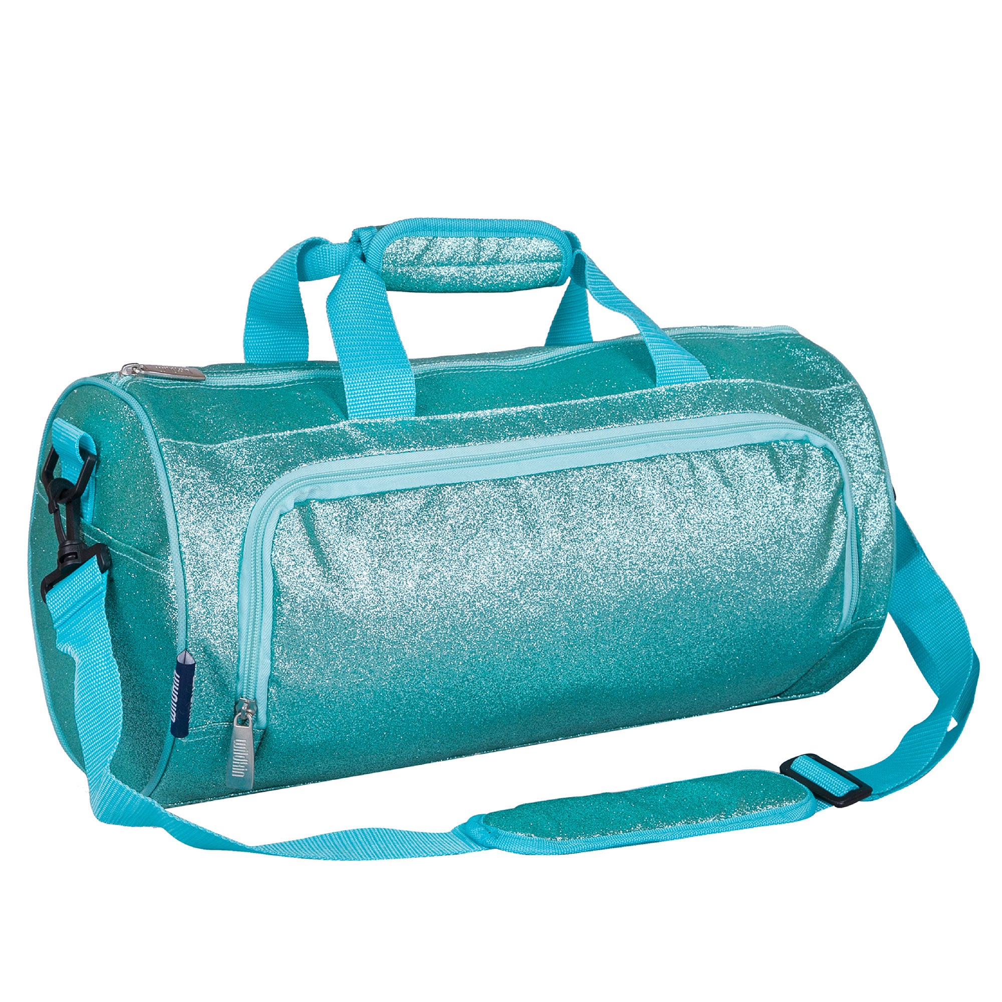 Wildkin Blue Glitter Overnighter Duffel Bag