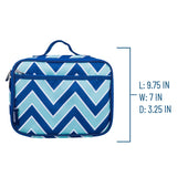 Chevron Blue Lunch Box