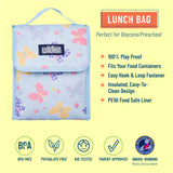 Butterfly Garden Blue Lunch Bag