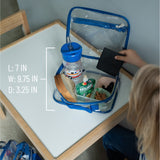 Clear w/ Blue Trim Lunch Box