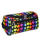 Rainbow Hearts Toiletry Bag