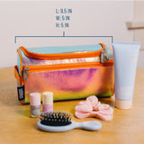 Orange Shimmer Toiletry Bag