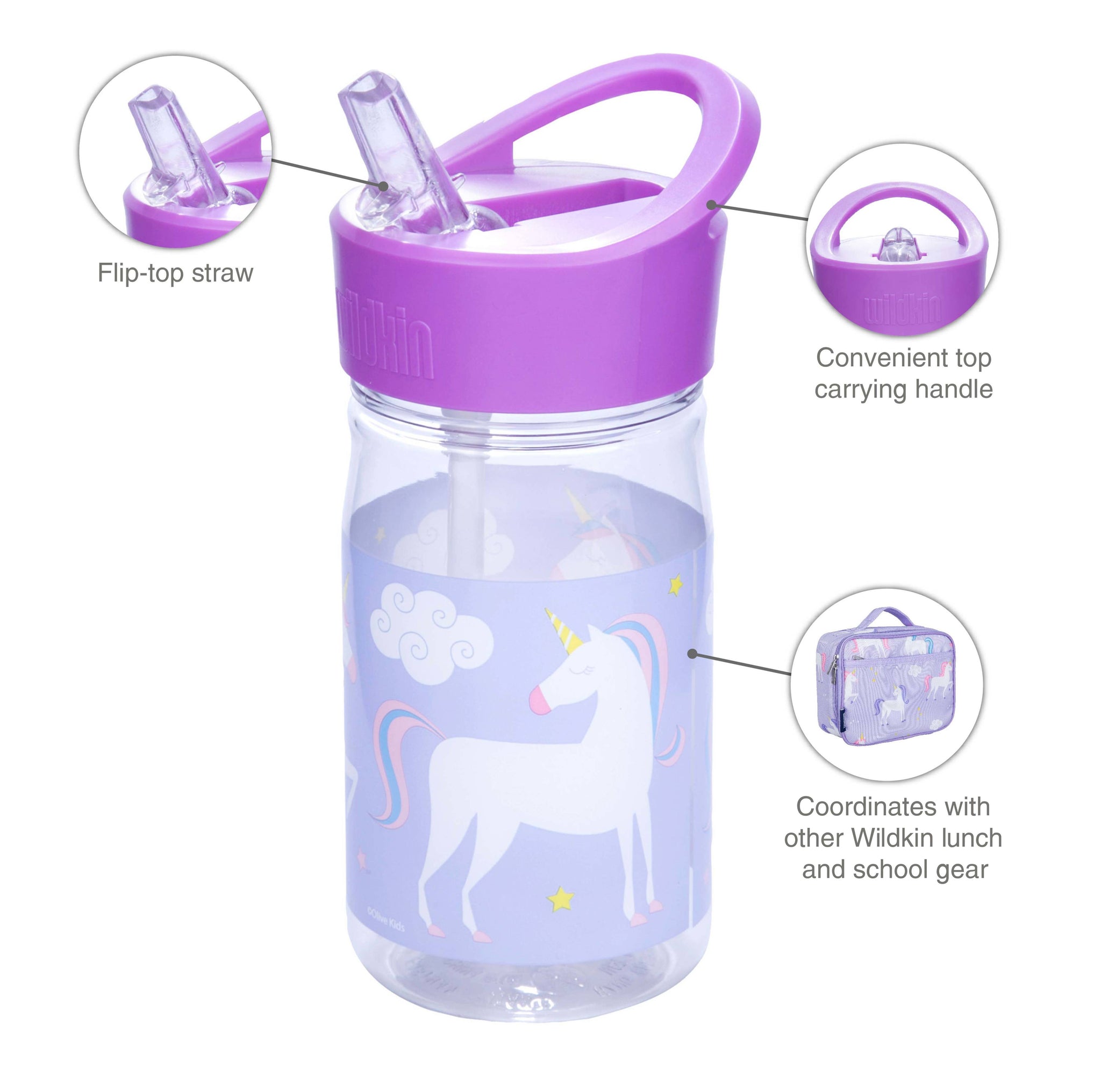 Wildkin Kids Reusable BPA-Free Tritan Plastic Water Bottle with Leak Proof  Lid for Boys & Girls, Dur…See more Wildkin Kids Reusable BPA-Free Tritan