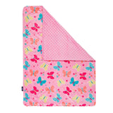 Butterfly Garden Plush Baby Blanket