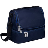 Whale Blue Two Compartment Lunch Bag