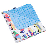 Trains, Planes & Trucks Plush Baby Blanket