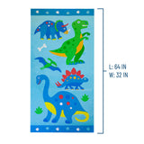 Dinosaur Land 100% Cotton Beach Towel