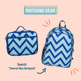 Chevron Blue Lunch Box