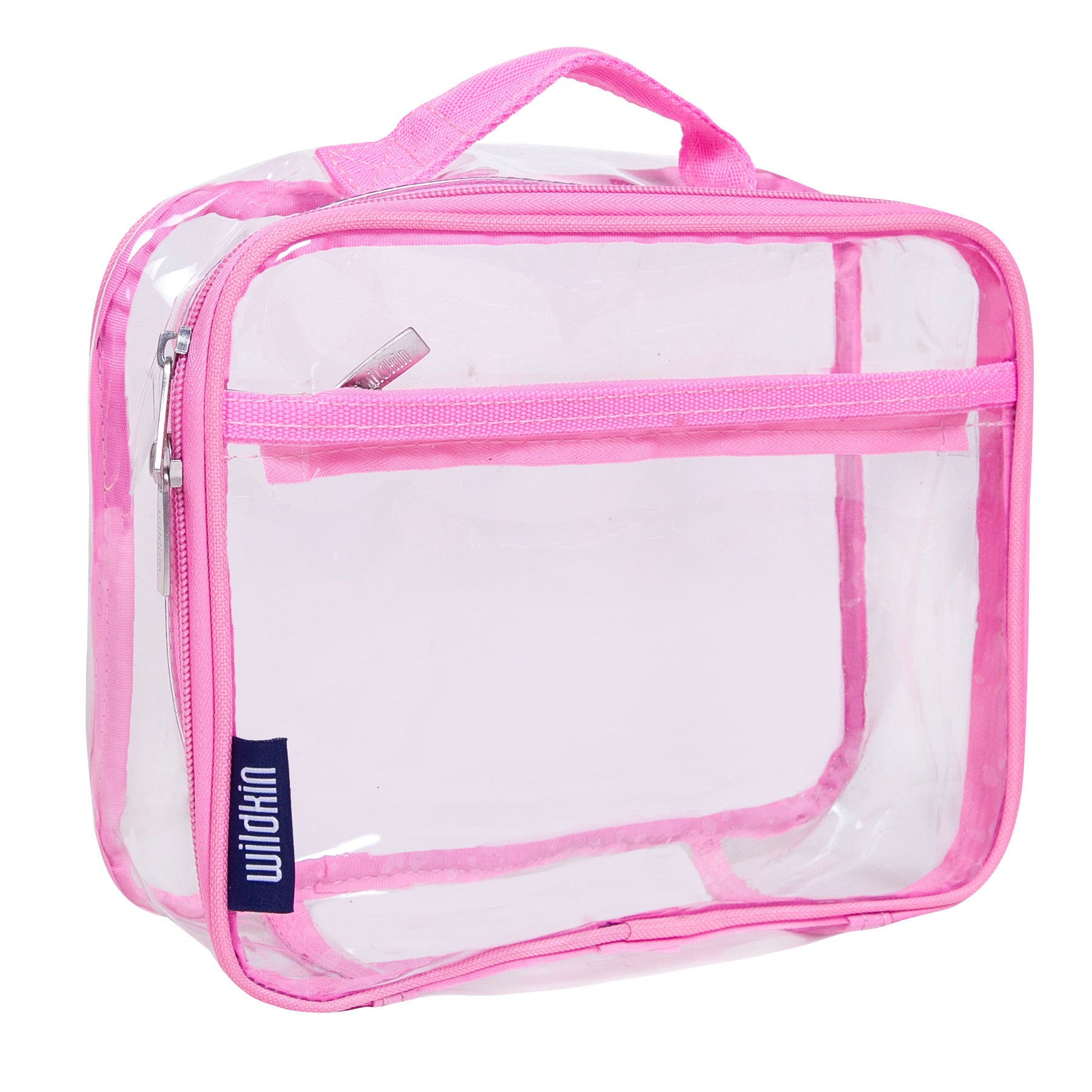 Wildkin Clear w/ Pink Trim Lunch Box